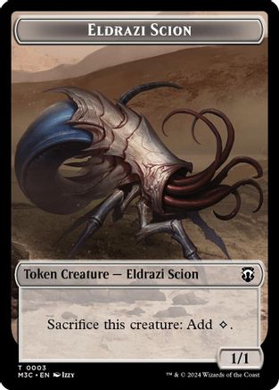 Eldrazi Scion // Eldrazi Spawn (3/2) Ripple Foil - Commander: Modern Horizons 3 Tokens
