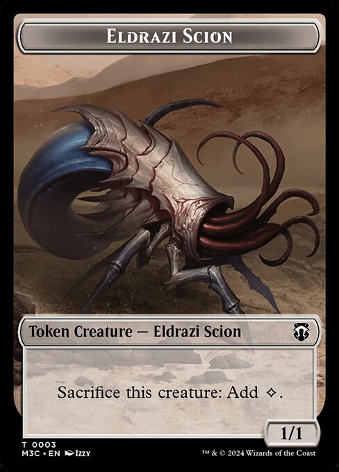 Eldrazi Spawn // Eldrazi Scion (38/3) Ripple Foil - Commander: Modern Horizons 3 Tokens