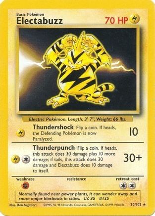 Electabuzz (20) - Base Set