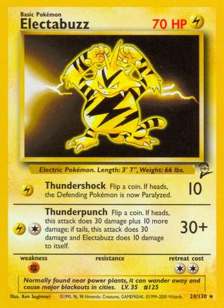 Electabuzz (24) - Base Set 2