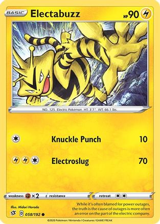 Electabuzz (58) - Rebel Clash