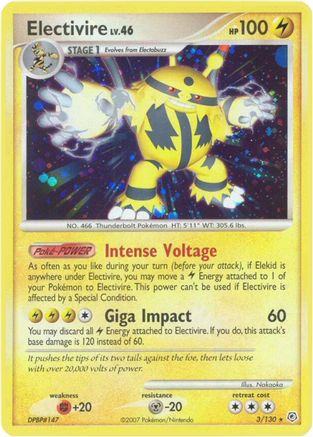 Electivire (3) Holofoil - Diamond & Pearl