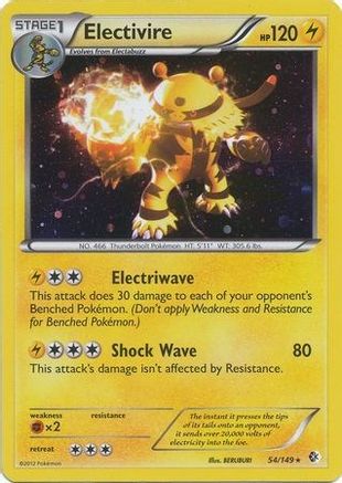 Electivire (Cosmos Holo) (Blister Exclusive) (54) Holofoil - Boundaries Crossed
