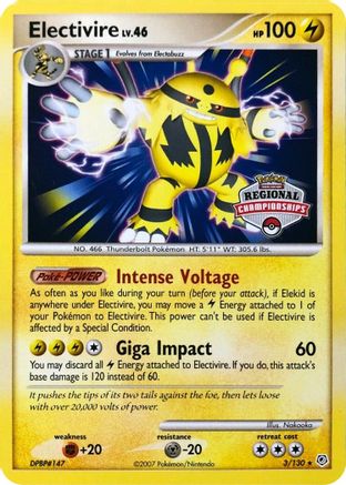 Electivire (Regional Championships) (3) - Diamond & Pearl