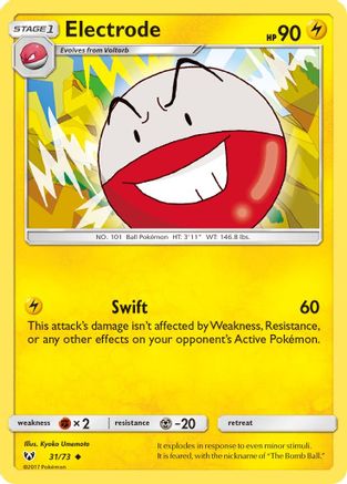 Electrode (31) Reverse Holofoil - Shining Legends