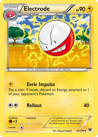 Electrode (45) Reverse Holofoil - XY Base Set