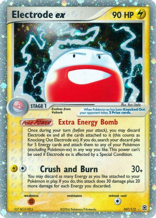 Electrode ex (107) Holofoil - FireRed & LeafGreen