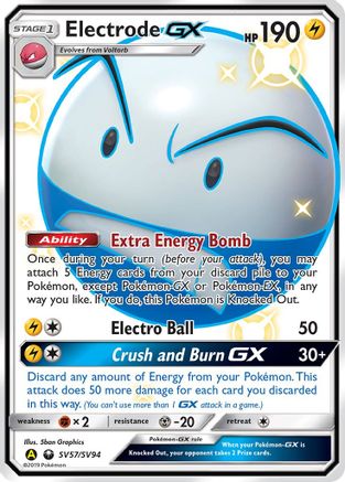 Electrode GX (SV57) (Shiny Vault) Holofoil - Hidden Fates