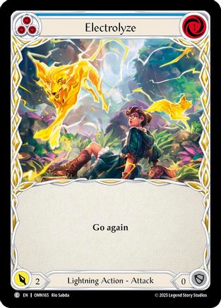 Electrolyze (Blue) (OMN165) Rainbow Foil - Omens of the Third Age