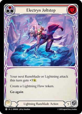Electryn Joltstep (Red) (OMN080) Rainbow Foil - Omens of the Third Age