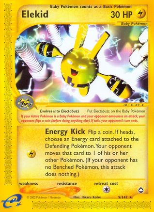 Elekid (9) Reverse Holofoil - Aquapolis