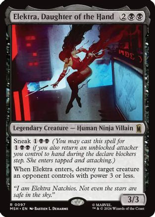 Elektra, Daughter of the Hand (097) Foil - Marvel Super Heroes