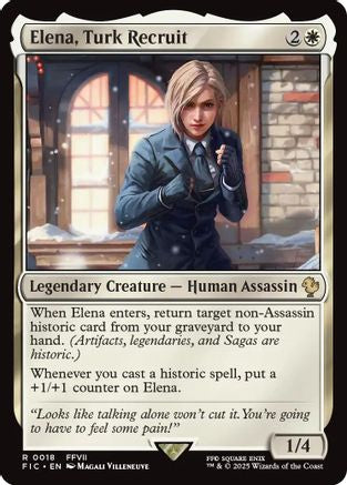 Elena, Turk Recruit (018) Surge Foil - Commander: FINAL FANTASY