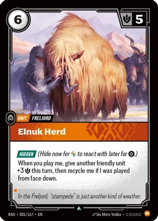 Elnuk Herd (081) Foil - Radiance