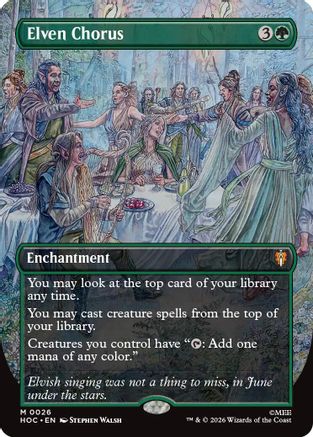 Elven Chorus (Borderless) (026) Foil - The Hobbit: Eternal-Legal