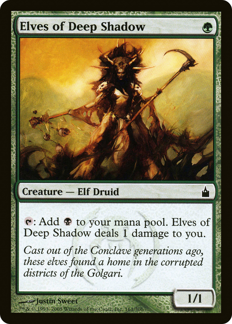 Elves of Deep Shadow (161) Foil - Ravnica: City of Guilds