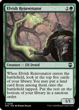 Elvish Rejuvenator (226) Ripple Foil - Commander: Modern Horizons 3