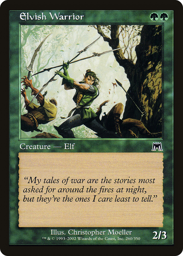 Elvish Warrior (260) Foil - Onslaught
