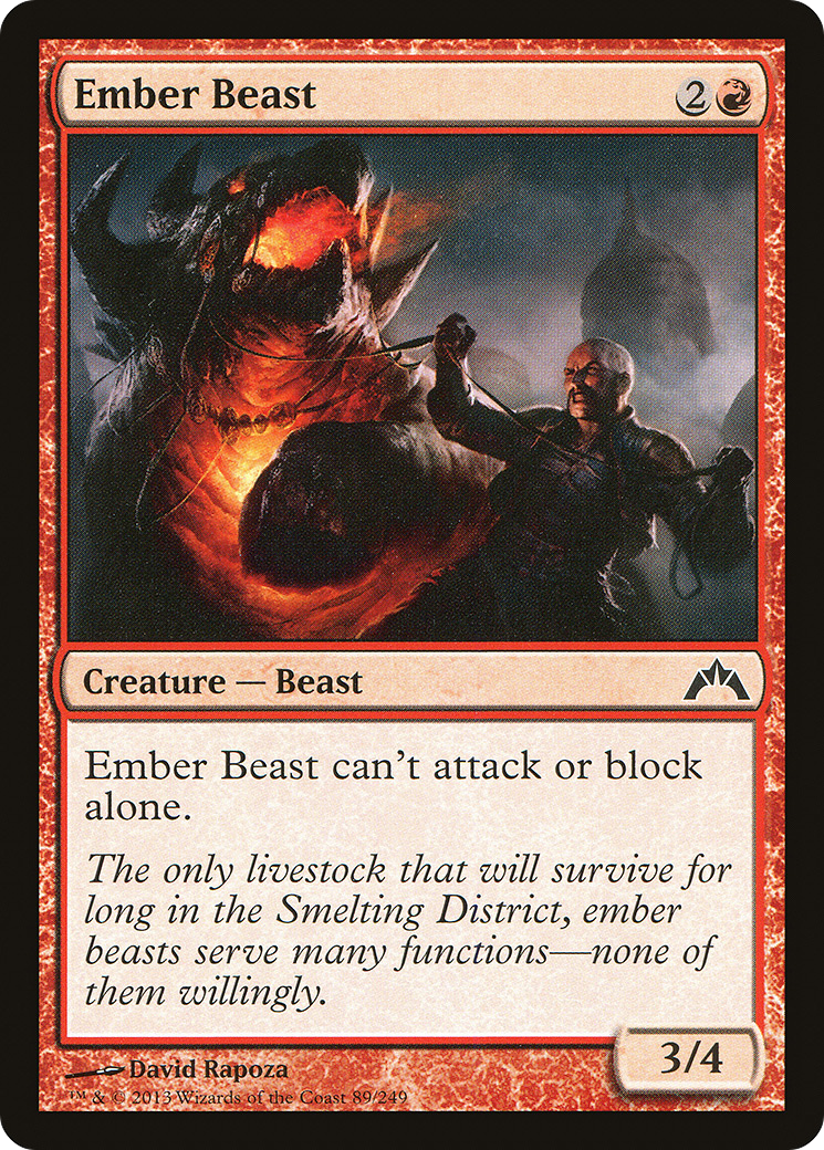 Ember Beast (089) Foil - Gatecrash