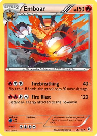 Emboar (26) Holofoil - Boundaries Crossed
