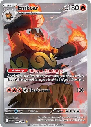 Emboar (98) Holofoil - White Flare