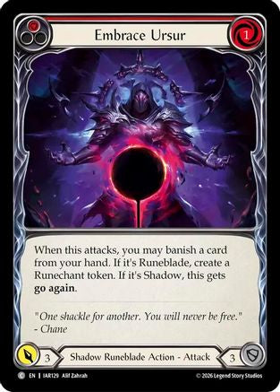 Embrace Ursur (Red) (IAR129) Rainbow Foil - Usurp the Shadow Throne