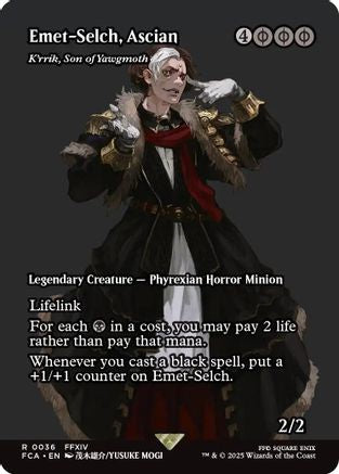 Emet-Selch, Ascian - K'rrik, Son of Yawgmoth (Showcase) (036) - FINAL FANTASY: Through the Ages