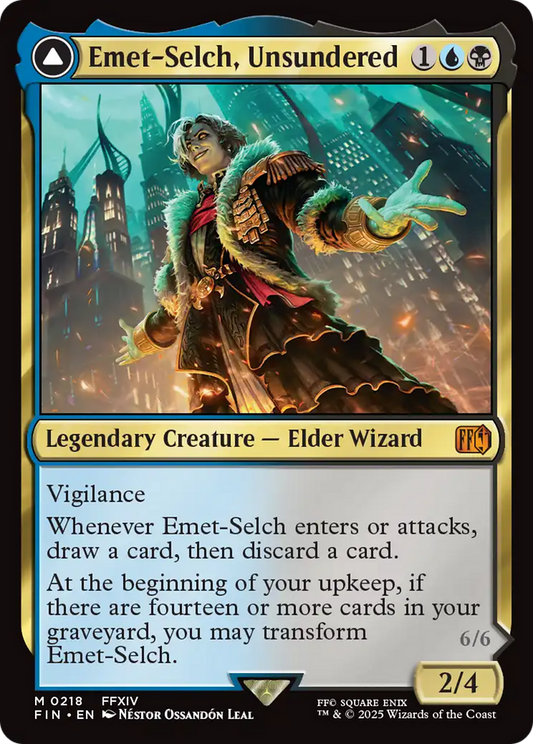 Emet-Selch, Unsundered // Hades, Sorcerer of Eld (218) Foil - FINAL FANTASY