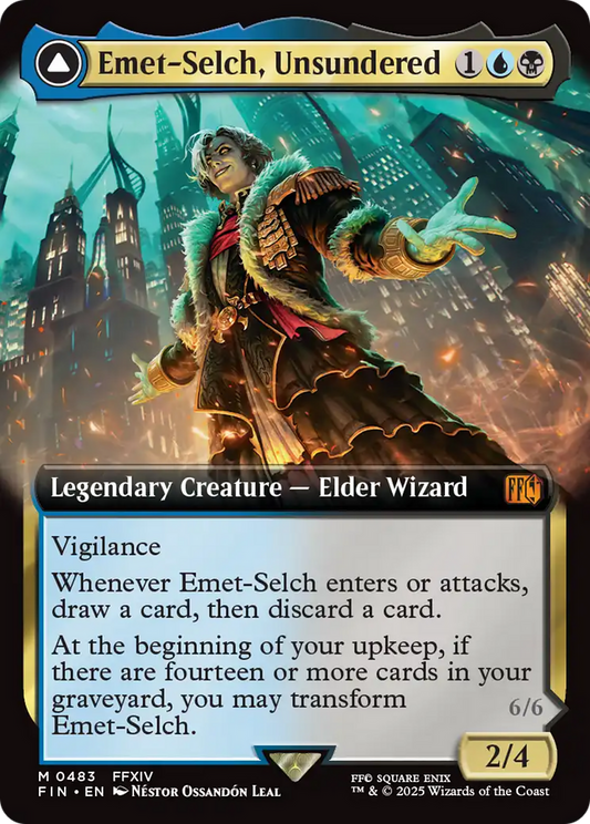 Emet-Selch, Unsundered // Hades, Sorcerer of Eld (Extended Art) (483) Foil - FINAL FANTASY