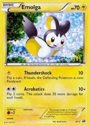 Emolga (6) Holofoil - McDonalds Promos 2012