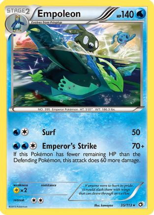 Empoleon (35) Reverse Holofoil - Legendary Treasures