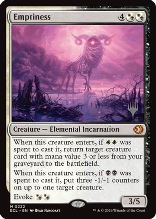 Emptiness (Promo Pack) (222) - Lorwyn Eclipsed