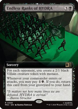 Endless Ranks of HYDRA (Extended Art) (348) - Commander: Marvel Super Heroes