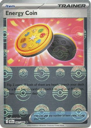Energy Coin (Poke Ball Pattern) (81) Reverse Holofoil - Black Bolt