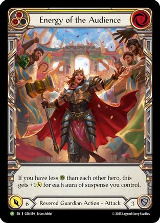 Energy of the Audience (Yellow) (Extended Art) (GEM159) - GEM Pack