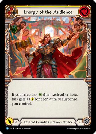 Energy Of The Audience (Yellow) (PEN286) Rainbow Foil - Compendium of Rathe