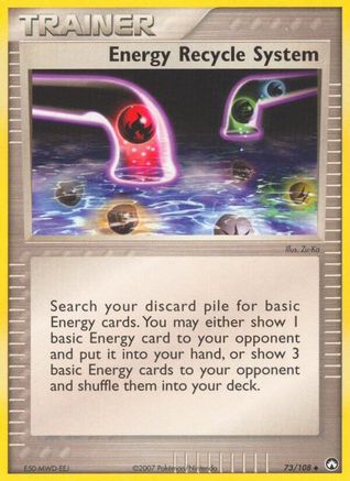 Energy Recycle System (73) - Power Keepers