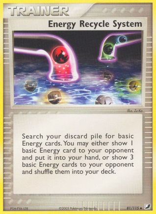 Energy Recycle System (81) Reverse Holofoil - Unseen Forces