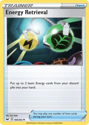 Energy Retrieval (160) Reverse Holofoil - Sword & Shield
