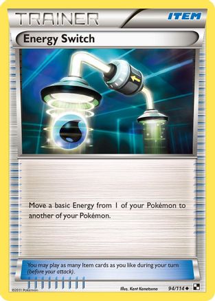 Energy Switch (94) Reverse Holofoil - Black & White