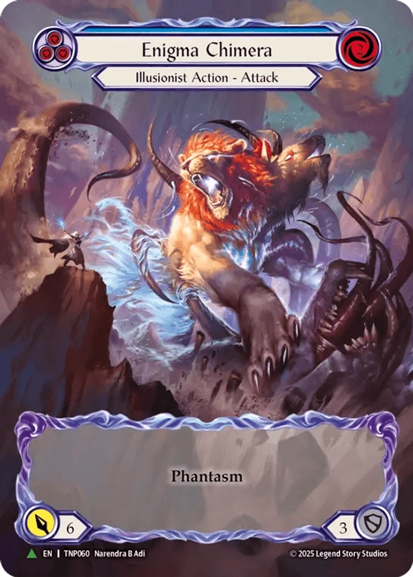 Enigma Chimera (Blue) (Marvel) (TNP060) Cold Foil - Flesh and Blood: Promo Cards