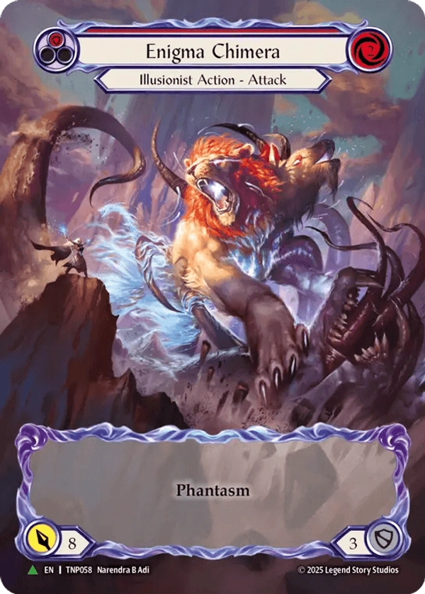 Enigma Chimera (Red) (Marvel) (TNP058) Cold Foil - Flesh and Blood: Promo Cards