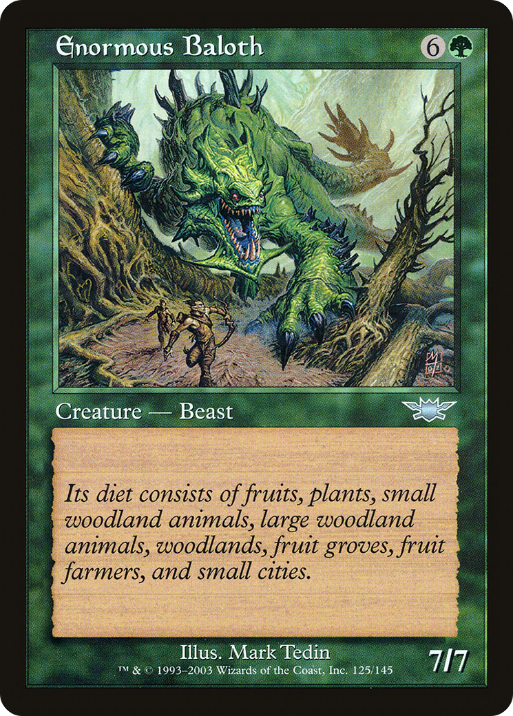 Enormous Baloth (125) Foil - Legions