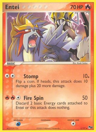 Entei (1) Holofoil - POP Series 2
