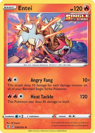 Entei (19) Holofoil - Evolving Skies