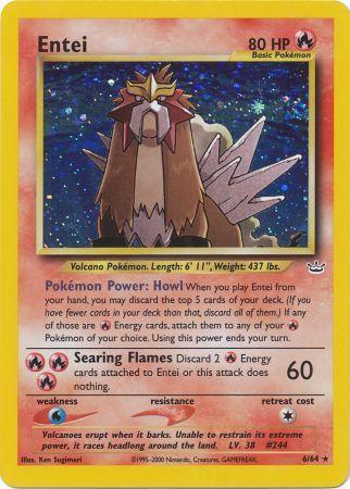 Entei (6) (Unlimited) Holofoil - Neo Revelation