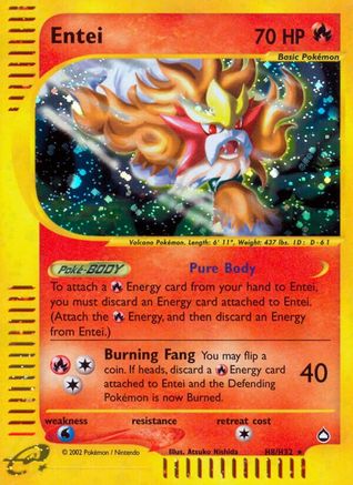 Entei (H8) Holofoil - Aquapolis