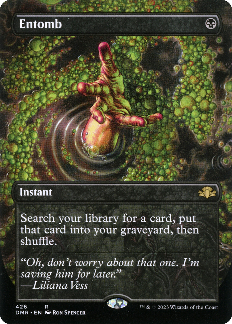 Entomb (Borderless) (426) - Dominaria Remastered