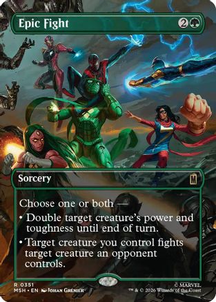 Epic Fight (Borderless) (351) - Marvel Super Heroes