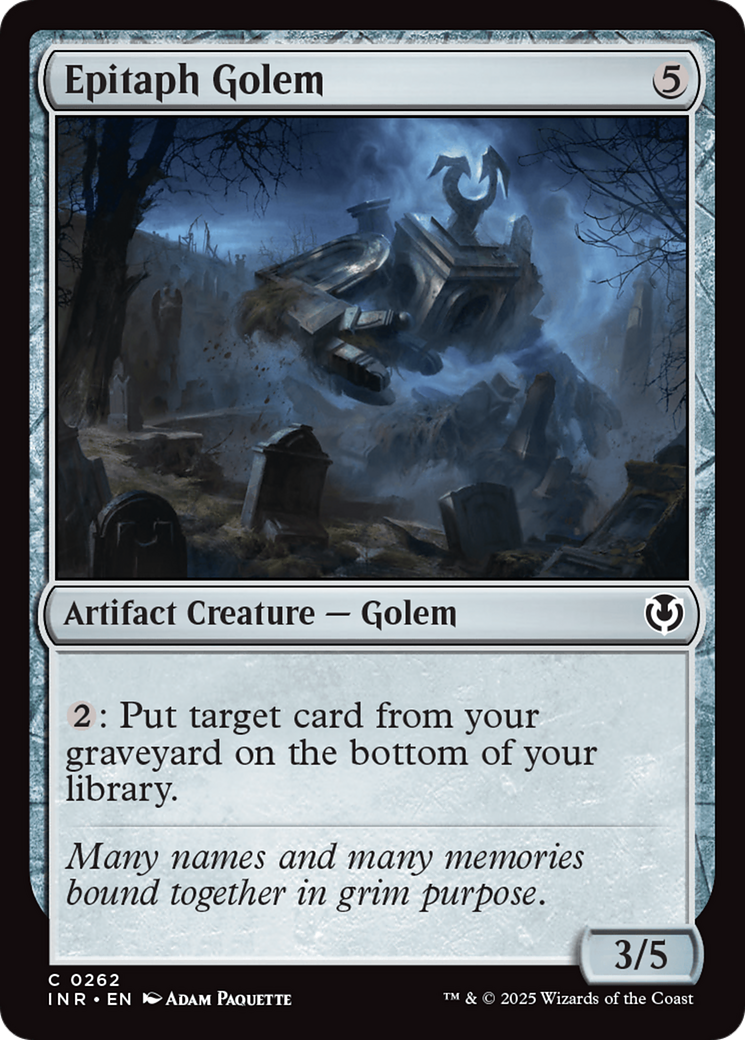 Epitaph Golem (262) Foil - Innistrad Remastered